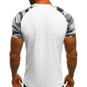 บริการ OEM เสื้อยืดลำลองผู้ชายแบบระบายอากาศได้ดี พิมพ์ลายแบบ Sublimation สวมใส่สบาย เป็นมิตรกับสิ่งแวดล้อม ผ้าด้านหน้าโพลีเอสเตอร์/คอตตอน 300 กรัม คุณภาพสูง - Product Image 3
