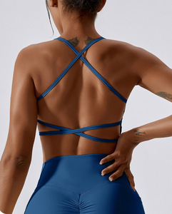 Top Corto Blanco sin Tirantes para Mujer, sin Costuras, con Soporte Ligero, de Spandex y Algodón, Ropa Deportiva - Product Image 4