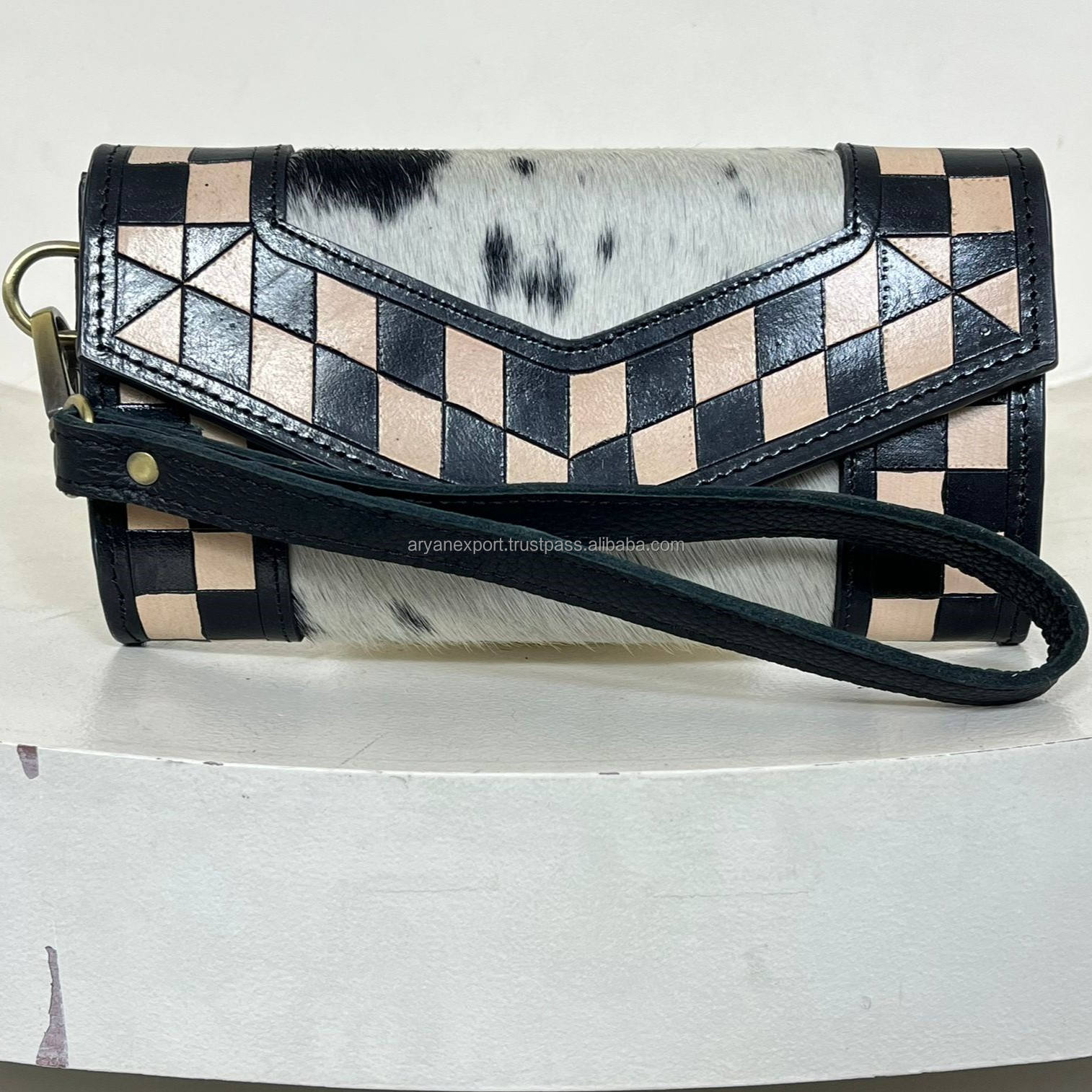 Tan & Black Checkered