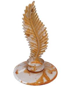 Bougeoir en aluminium plaqué or et argent, support décoratif fait à la main pour bougeoir, meilleure fabrication au prix de gros - Product Image 1