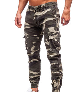 Pantalon cargo camouflage homme style décontracté OEM, 6 poches, coupe slim, respirant, séchage rapide, 100% coton, pantalon tactique pour homme - Product Image 5