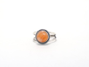 Bague unisexe en argent sterling 925 avec pierre précieuse ovale en cornaline orange naturelle, faite à la main, cadeau de mariage chrétien mignon, bijoux fins et tendance - Product Image 2