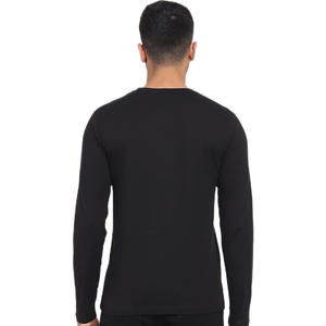 Personnalisé de haute qualité 100% coton hommes T-Shirt cou manches longues coupe régulière motif tricoté anti-boulochage écologique meilleur - Product Image 2