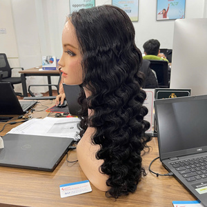 PRECIO AL POR MAYOR: Peluca larga ondulada con raya en medio, extensiones de cabello humano 100% vietnamita, lista para enviar - Product Image 3