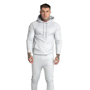 Ensemble de survêtement personnalisé brodé 2 pièces avec bord côtelé rayé, respirant, coupe oversize, séchage rapide, fermeture à cordon - Product Image 1