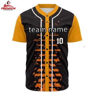 Último Modelo de Camiseta de Béisbol Sublimada Personalizada Unisex, Transpirable, Tallas Grandes, Nombre del Equipo, Alta Calidad, Ligera, 100% Secado Rápido - Product Image 1