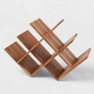 Wine lovers tabletop wine <b>rack</b> contemporary <b>bar</b> accessory natural wood wine stand elegant wine storage compact wine <b>rack</b> - Product Image 3