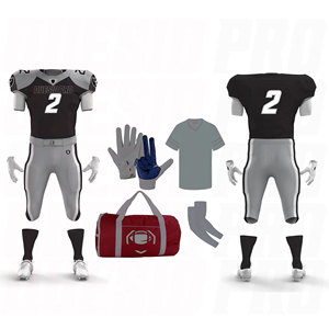 Kit Complet de Football Américain pour Club : Maillot, Gants, Manchons, Sacs et Tenue de Sport Sublimée en Twill – Équipement d'Équipe - Product Image 1