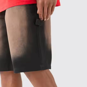 Shorts en molleton premium 280 GSM en coton, coupe décontractée, style baggy, logo personnalisé, délavé vintage, streetwear décontracté pour hommes, vente en gros - Product Image 6