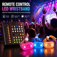 Bracelet LED multicolore en silicone réutilisable pour événements d'entreprise, célébrations et fêtes, vente en gros Longstargift