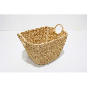 Comehome Seagrass Eco-Friendly Vintage <b>Storage</b> <b>Basket</b> Woven Decorative Organizer with Handles Multifunction Vietnam - Product Image 1
