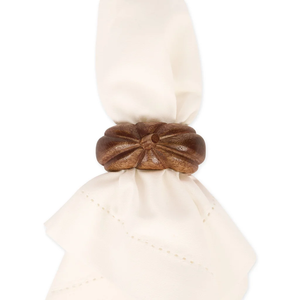 Anneau de serviette en bois de luxe de haute qualité avec design écologique personnalisable pour la mise en place et la décoration de table - Product Image 1