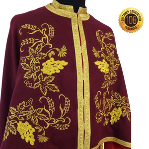 Ensemble de Vêtements Liturgiques pour Prêtre Orthodoxe, Robe d'Église en Satin Brodé de Motifs Floraux, Vêtement Religieux pour Hommes, Vente en Gros - Product Image 4
