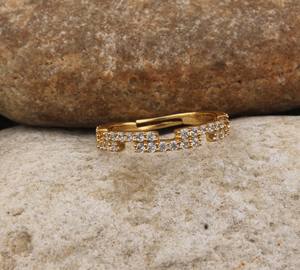 925 Sterling Silver Bezel Setting <b>Turquoise</b> <b>Ring</b> Brilliant Cut Handmade Classic Women's Wedding Party <b>Gold</b> Plated Dainty <b>Ring</b> - Product Image 2