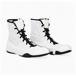 Fabricant en gros de chaussures de boxe et de lutte en PU personnalisées pour hommes, entraînement professionnel - Product Image 3