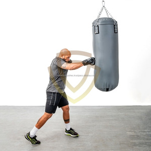 Sacos de Boxeo Personalizados de Alta Resistencia para Kick Boxing y Muay Thai, Sacos de Boxeo Ligeros de Cuero de Alta Calidad - Product Image 3