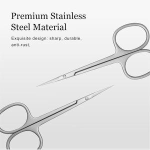 Tijeras para Cutículas de Uñas, Supercut Blades, Punta Puntiaguda, Acero Inoxidable Alemán con Acabado Espejo - Product Image 4