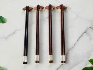 Custom Luxury Japanese Wood <b>Chopsticks</b> Classic Design Smooth Surface Eco-Friendly <b>Reusable</b> Flatware for Dining - Product Image 5