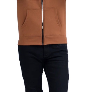 Sweat à capuche zippé pour homme avec cordon de serrage réglable, poches kangourou fendues sur le devant, manches longues et poignets côtelés - Product Image 5