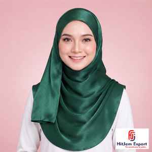 Custom Square Zimmy Choo Plain Hijab Solid Color Peach Skin Friendly <b>Silk</b> Feel <b>Head</b> <b>Wrap</b> OEM ODM Textile Manufacturer - Product Image 3