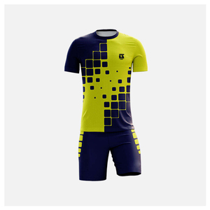 Soccer Uniform Men Training Jersey Shorts Sportswear Set Soccer Uniform Lightweight Sportswear Jersey Shorts Set - Product Image 1