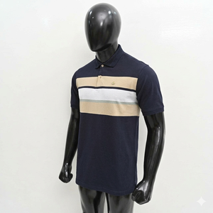 เสื้อโปโลผู้ชาย คอปก แขนสั้น ผ้าฝ้าย ใส่สบาย ระบายอากาศดี แฟชั่นดีไซน์ตัดสี เหมาะสำหรับเล่นกอล์ฟ ขายส่งเสื้อโปโล - Product Image 3