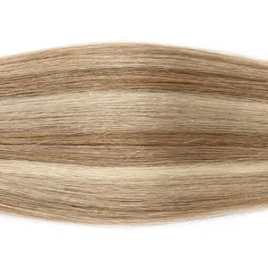 100% Remy Weft Straight <b>Ombre</b> Ash Blonde Hair Natural Straight Texture Human Weft Customizable Hair - Product Image 4