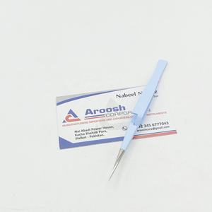 Pince à épiler bleu bébé d'isolation de type X de haute qualité pince à épiler d'extension de cils en acier inoxydable avec pointe pointue pour la vente en gros - Product Image 5