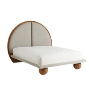 Solid Wood Up-Holstered <b>Bed</b> Set Super Comfortable Bedroom Set Highest Quality Hotel Bedroom Furniture - Product Image 2