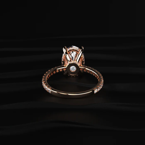 14K Gold 0.200kg Oval Cut Lab Grown Diamond Minimalist Women's Ring Synthetic Stone Anniversary Wedding Everyday Wear <b>Gift</b> - Product Image 2