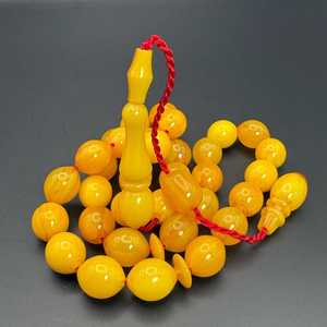 Tasbih en résine de qualité supérieure, 33 perles, chapelet de prière musulman, Misbah, Subha, Zikr, Dhikr, perles de méditation, idéal pour un cadeau spirituel - Product Image 2