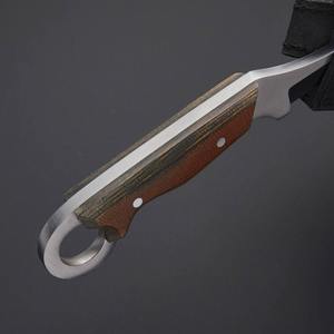 Cuchillo de Caza Clásico de Acero al Carbono Forjado a Mano de Primera Calidad con Mango de Micarta Genuina, Opción Personalizable OEM al por Mayor - Product Image 4