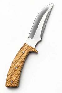Couteau utilitaire à lame fixe en acier inoxydable artisanal de qualité supérieure, manche en bois de zèbre personnalisé, outil EDC - Product Image 3