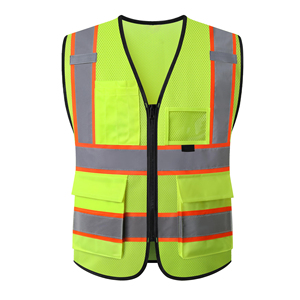 Wholesale Reflective Safety Vest High Vis High Quality Fabric For Nighttime Visibility Construction <b>Workers</b> Safety Uniform - Product Image 1