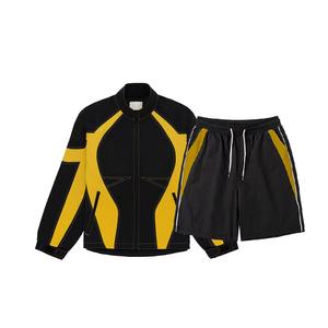Conjunto de Sudadera con Capucha Corta y Cremallera para Hombre, Resistente al Viento, para Entrenamiento, Correr, Chándal, con Logotipo Personalizado, de Nailon, para Hombre, Verano, Adultos, Personalizado, OEM, ODM - Product Image 5