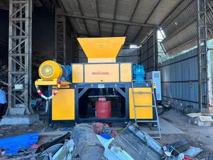 Trituradora de Tambor Metálico de 415 Voltios, Utilizada para Triturar Residuos, Máquina Trituradora de Doble Eje para Exportación - Product Image 3