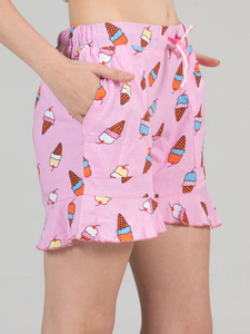 Shorts décontractés en polyester pour femme, taille mi-haute, style streetwear tendance - Product Image 3