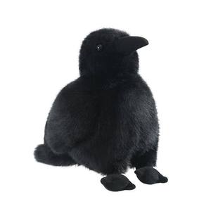 Nouvelle Peluche Corbeau Noir Jackdaw Super Douce en Coton Mignonne pour Fête d'Halloween Décoration Maison Personnalisation ODM - Product Image 1