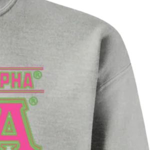 Sudadera Gris AKA con Cuello Redondo, Manga Larga, Puños Acanalados, Estampado Gráfico, Informal, para Mujer, Uso Diario, Cómoda - Product Image 2