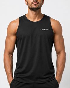 Débardeur Homme Uni Col Rond 100% Polyester Respirant Tricoté Sportif Séchage Rapide 160g Personnalisation ODM Position Logo Avant/Arrière - Product Image 3