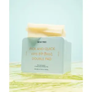 Dewytree 100P Quick Vitamin Glow Double Pad Tampons en coton de bonne qualité Pick and Go! - Product Image 1