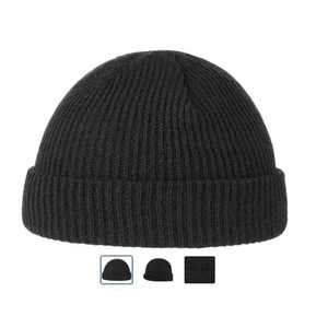 Top New Style Custom Logo Embossed Jacquard Winter <b>Beanie</b> Cap with Button Breathable <b>Waterproof</b> Unisex All Colors Street - Product Image 1