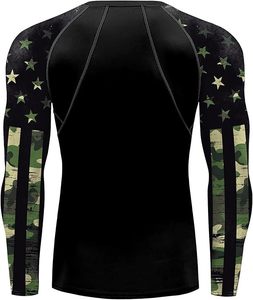 Mma Rash Guard Tops Rashguard Rash Guard Custom <b>Compression</b> <b>Shirts</b> for Men <b>Compression</b> Long Sleeve <b>Compression</b> <b>Shirt</b> Rash Guard - Product Image 3