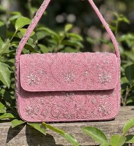 Elegant Handcrafted <b>Storage</b> Bag Beaded Purse Women's Shoulder Bag Modern Luxury Evening Clutch Wedding Party Fashion Handbag - Product Image 6