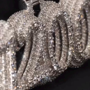 Luxury Moissanite Diamond Custom <b>Name</b> Pendant Iced Out Number Pendant Silver Hip Hop Jewelry Gift - Product Image 5
