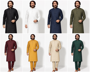 Wholesale Men Dark Green Silk Kurta Chinese Collar Ethnic Shirt <b>Indian</b> Traditional Party Wear Festive Tunic <b>Top</b> Custom - Product Image 3