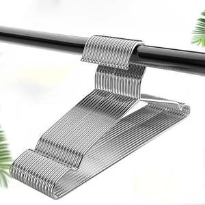ไม้แขวนเสื้อโลหะ สแตนเลส สำหรับจัดเก็บเสื้อผ้า ตู้เสื้อผ้า จัดแสดงสินค้า ร้านค้าปลีก โรงแรม ซักรีด ตู้เสื้อผ้า อุปกรณ์เสริมในบ้าน - Product Image 3
