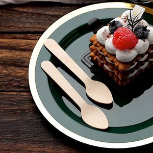 ช้อนไม้ธรรมชาติ อุปกรณ์ครัวรักษ์โลก ทนทาน พื้นผิวเรียบเนียน ช้อนสำหรับทำอาหารและเสิร์ฟ - Product Image 1