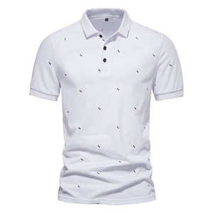 Vente en gros de polos pour hommes de haute qualité, mode estivale, nouveaux modèles, imprimés, décontractés, à manches courtes, grandes tailles - Product Image 2