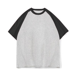 T-shirt Raglan Personnalisé en Gros |   T-shirt de baseball bicolore |   T-shirt de sport à manches courtes 100% coton |   Vêtements en marque privée DDP - Product Image 6